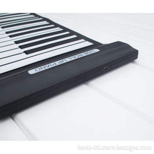 Flexible USB MIDI roll up piano